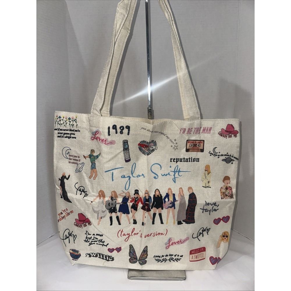 TAYLOR SWIFT The Eras Tour Canvas Tote Bag 14 x 15 in - New
